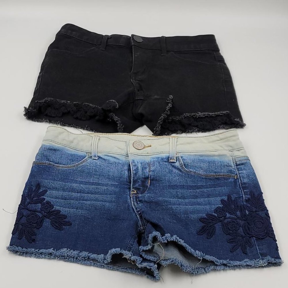 SO SET OF 2 DENIM SHORTS GIRLS SIZE 12